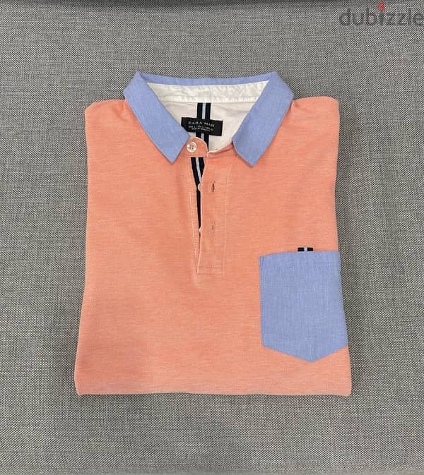 Cotton Polo Shirt Zara Brand Large Size Almost New 0