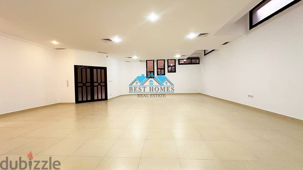 4 Bedrooms Basement Floor in Abu Fatira 1