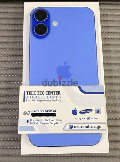 iPhone 16 Plus 5G 256 GB Blue 1 Month Used Only!