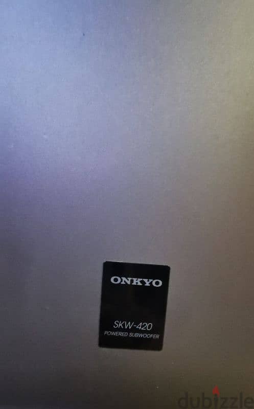 onkyo power  subwoofer 8inch 8