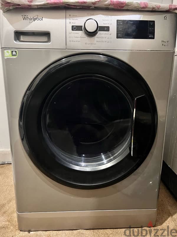 i am salling washing machine whirlpool 11+7kg with dryer 1