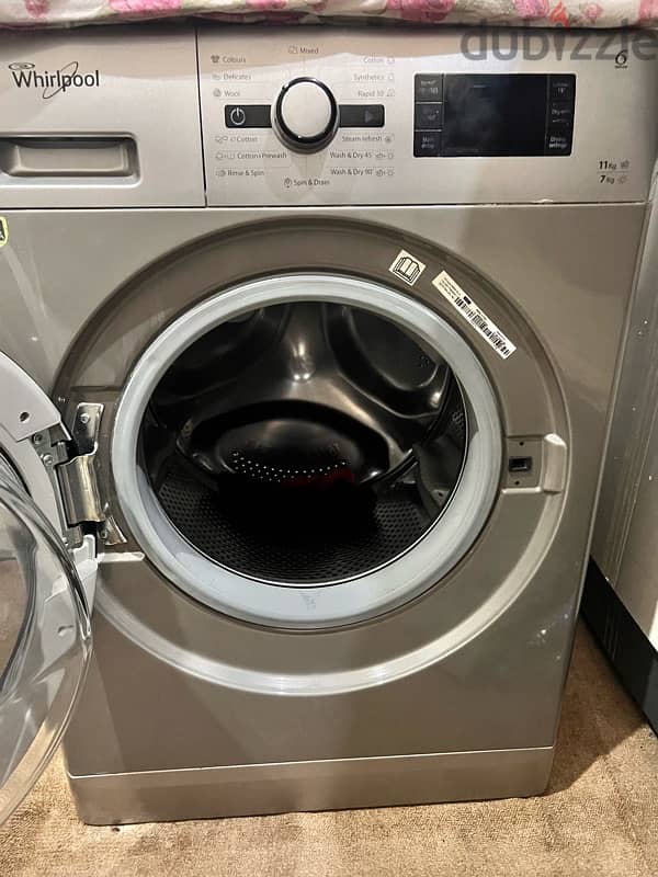 i am salling washing machine whirlpool 11+7kg with dryer 2