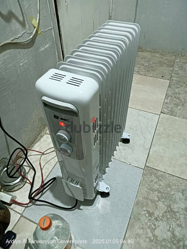 BEC Oil Heater, 11 Fins, 2300 W, White, B20OH11F23WW 2