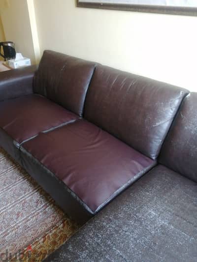 L shape 3 seater sofa