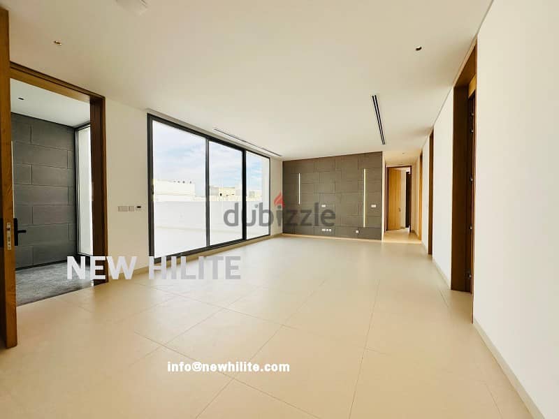 MODERN THREE BEDROOM ROOF TOP FLOOR FOR RENT IN AL MASSAYEL 10