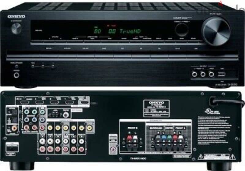 Onkyo TX -SR 313 home theater system USB optical htmi like New condit 3