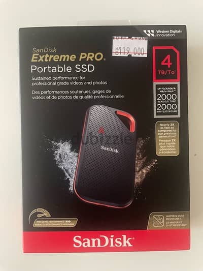 sanDisk Extreme Portable SSD 4TB 2000