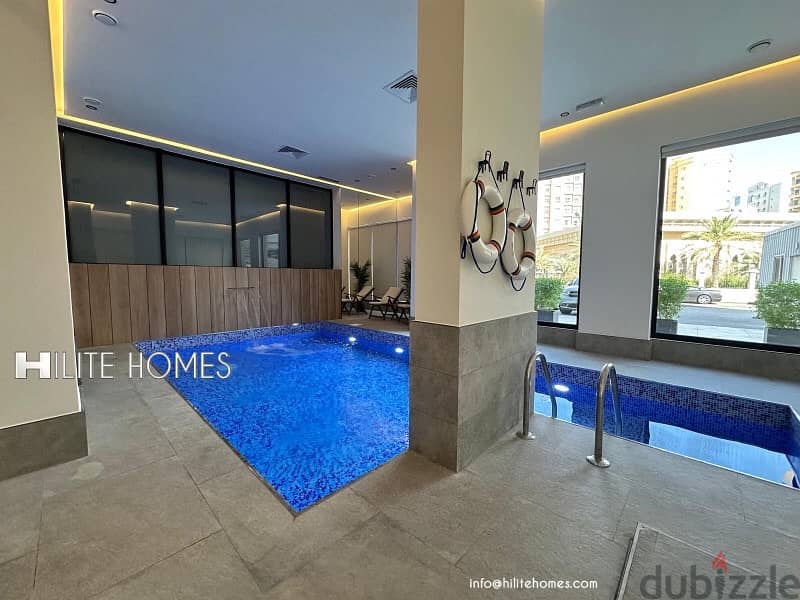 Stylish brand-new two-bedroom semi-furnished apartment in Salmiya 0