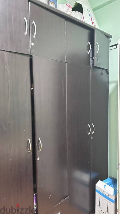 Large 6-Door Wooden Wardrobe