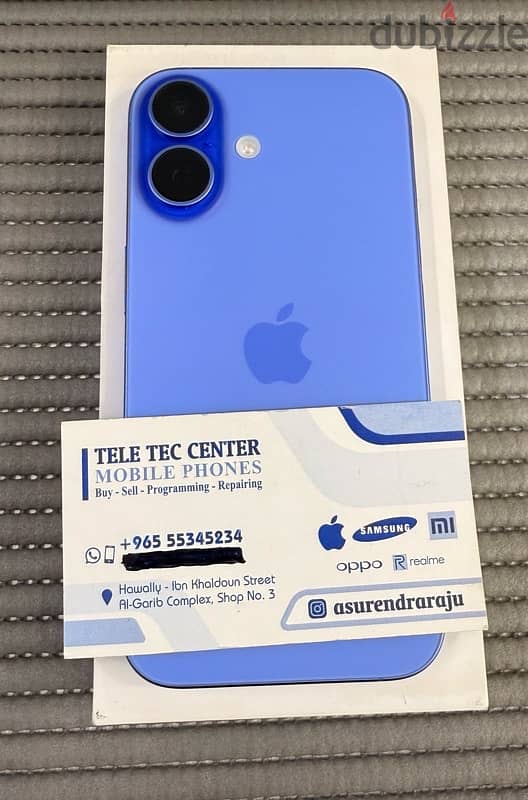 iPhone 16 5G 128 GB Blue 10 Days Used only! 0