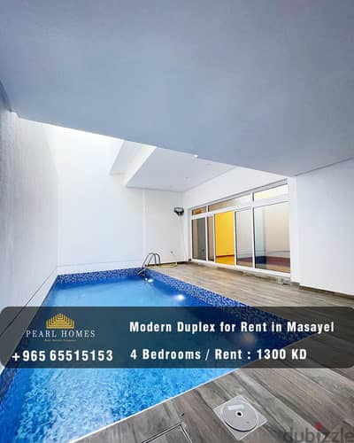 Modern Duplex for Rent in Masayel