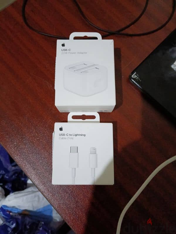 iPhone charger 20w adapter and type c cable new just open 1