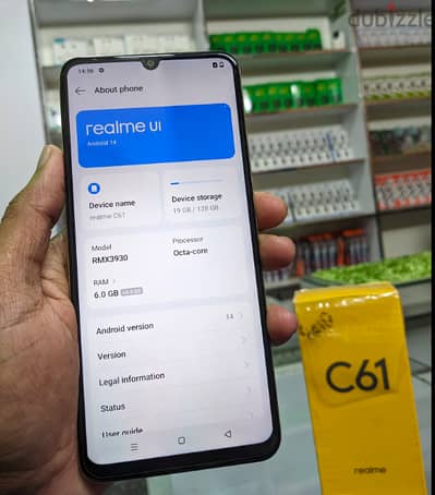 Realme C61 6gb ram 128gb internal