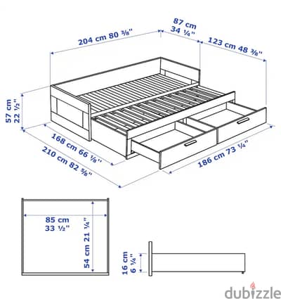 IKEA(BRIMES) DAY BED FRAME