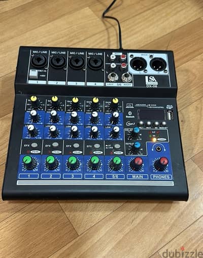 Bluetooth 6 channel mixing console