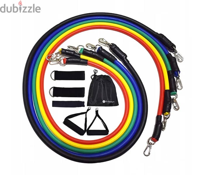 resistance bands new with all accessories 8 kd only 2