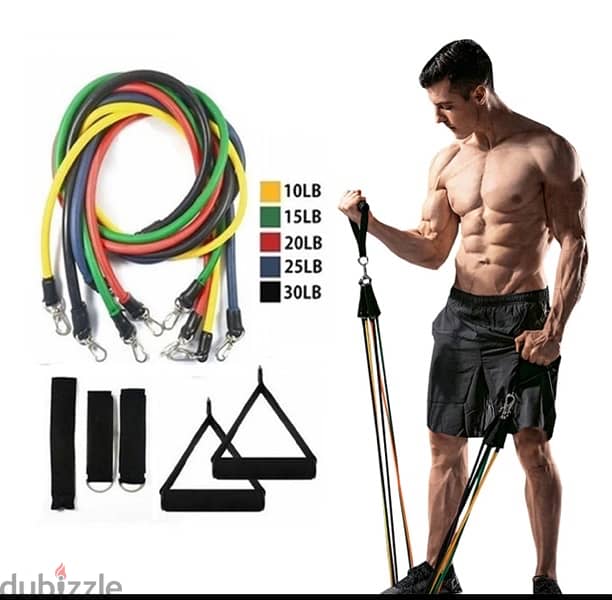 resistance bands new with all accessories 8 kd only 4