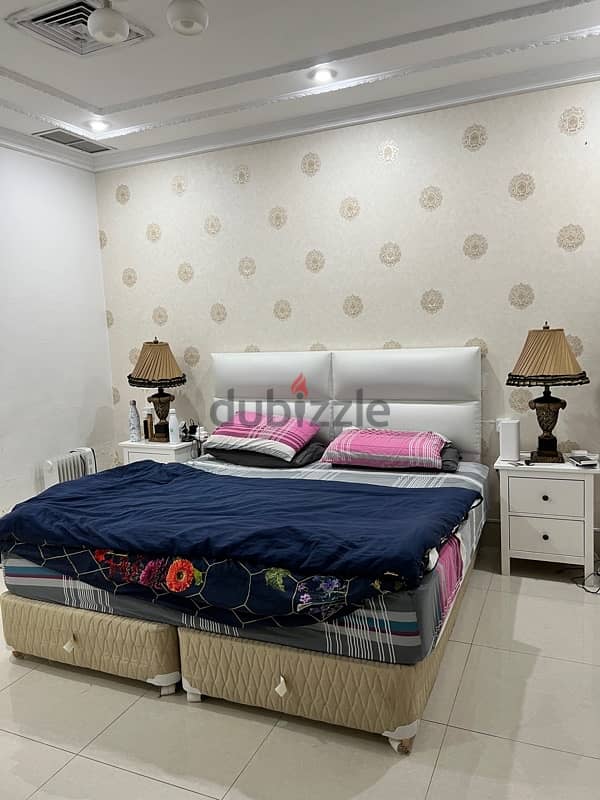 Doctor used-bed,cupboard,study table with side tables 0