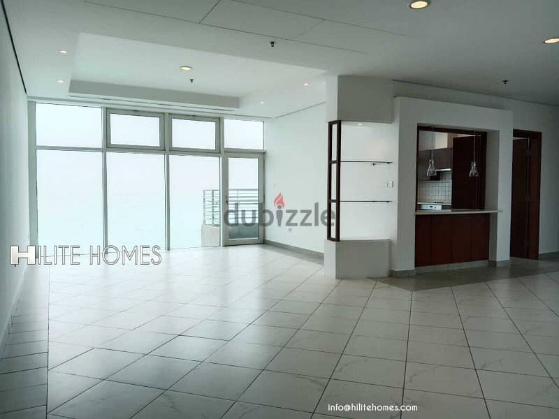 THREE BEDROOM SEAVIEW APARTMENT WITH BALCONY FOR RENT IN MANGAF 0