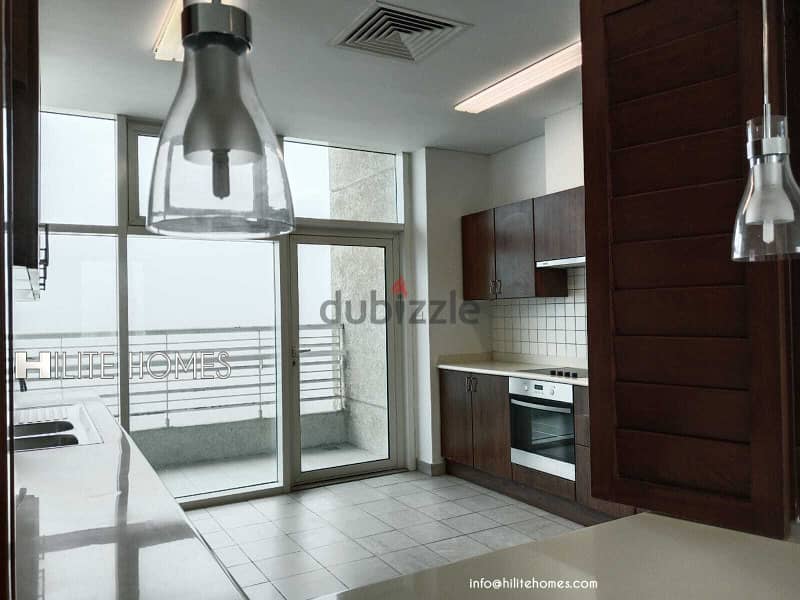 THREE BEDROOM SEAVIEW APARTMENT WITH BALCONY FOR RENT IN MANGAF 7