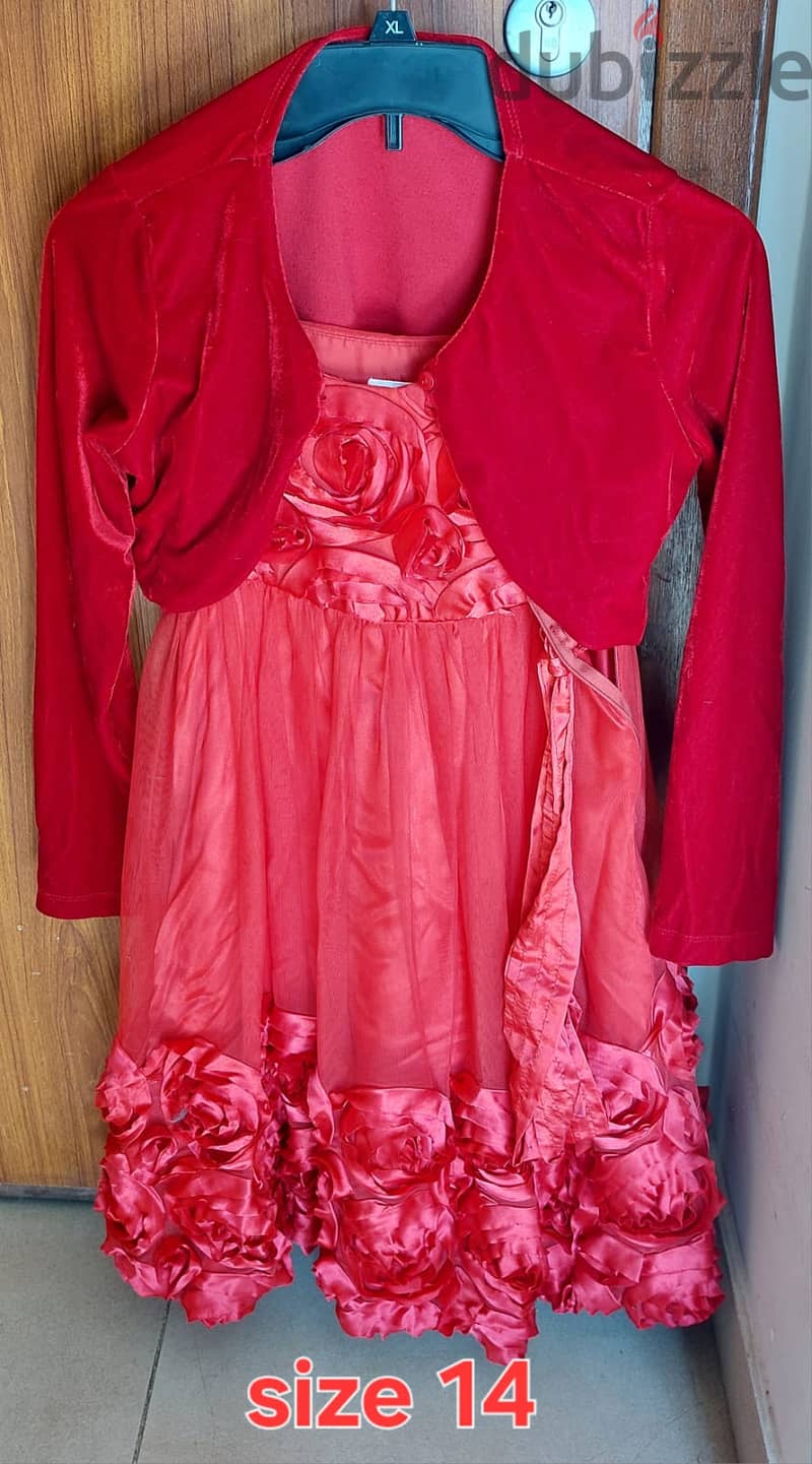 Princess Dress (with crown, braid, wing) and Rose dress for sale 4