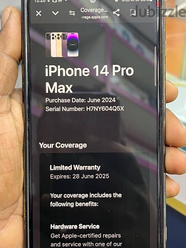 I phone 14 pro max 128gb gold 10