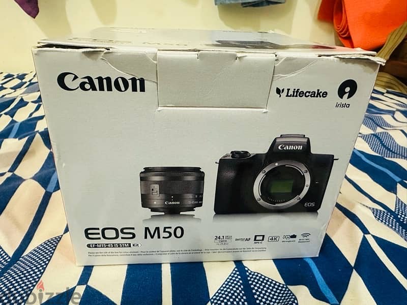 Canon M50 With 2 lens and mount adaptor 0