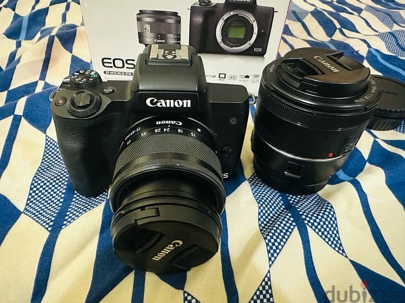 Canon M50 With 2 lens and mount adaptor 5