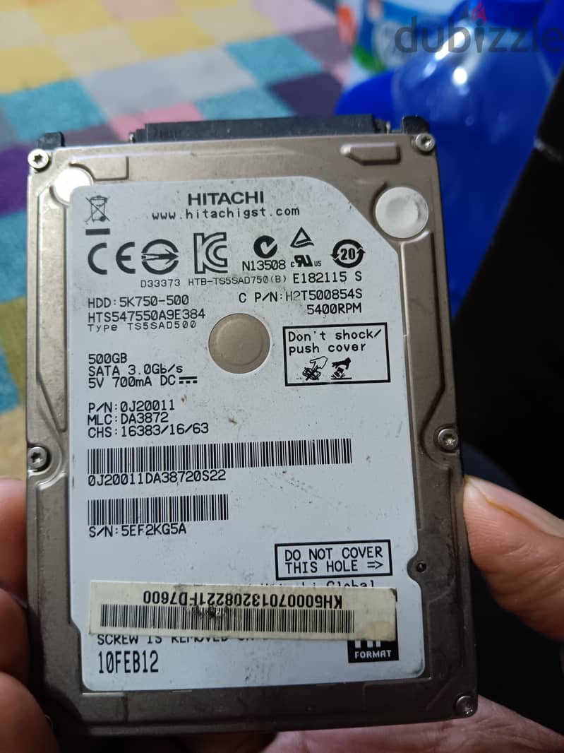 Hitachi 500gb hhd 1