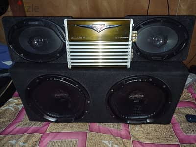 car speakers and amplifier + subwoofers