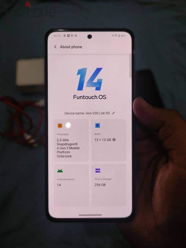 vivo v30 lite 5g 256 mint condition بيع او بدل sell or exchange 1