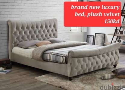 brand new plush velvet bed, original box