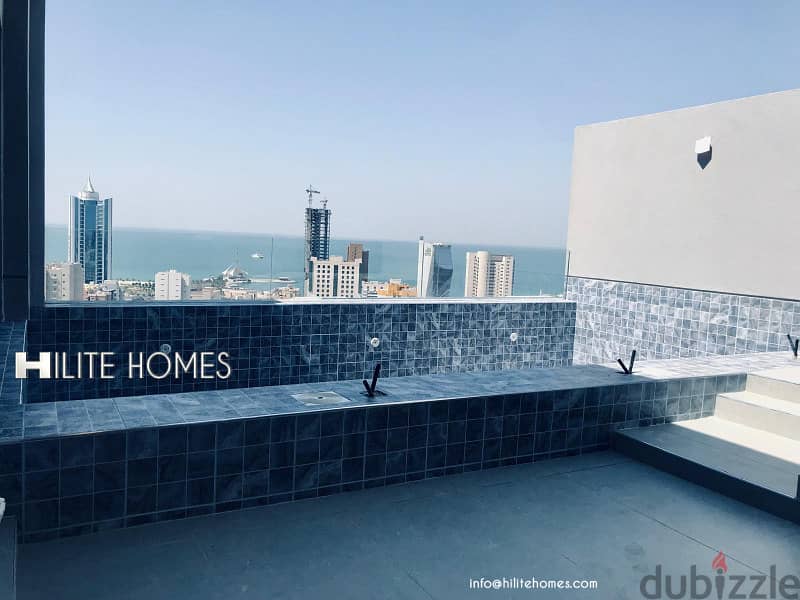 Three bedroom Penthouse with Private pool for rent in Salmiya 1