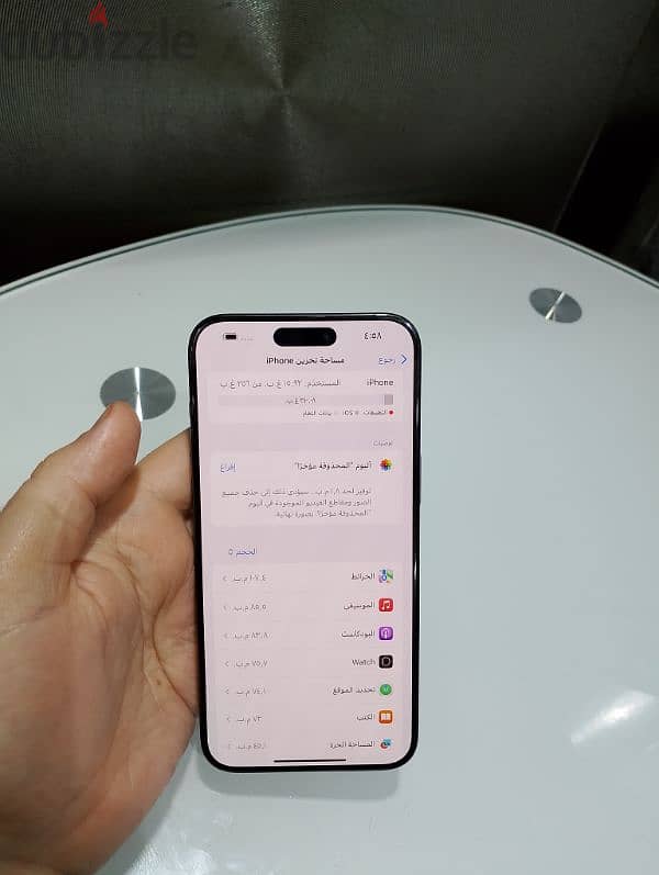 ايفون 15pro max جيجا 256 7