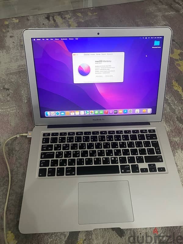 MacBook Air 2015 core i5 256gb ssd 4gb ram 0