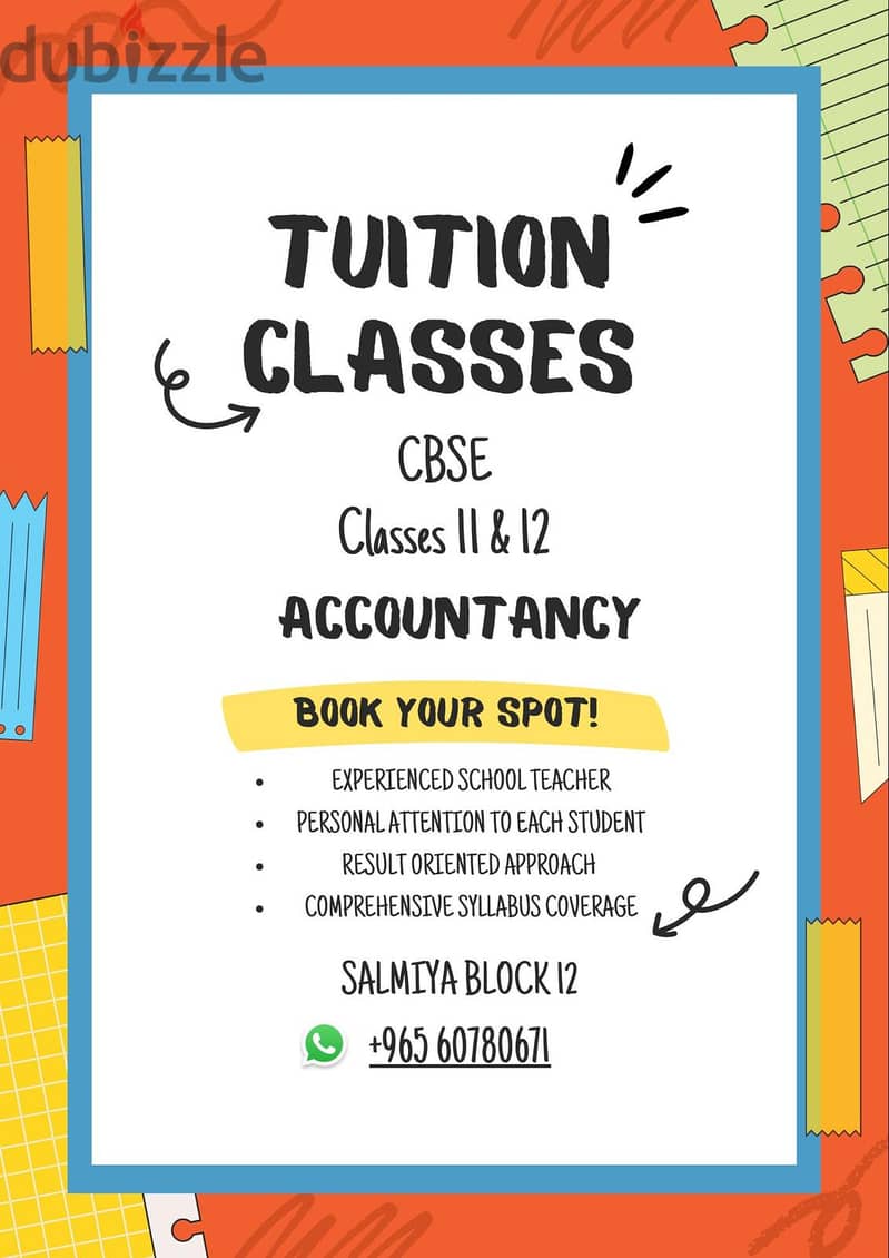 Accountancy  Tuition Class 11 & 12th 0