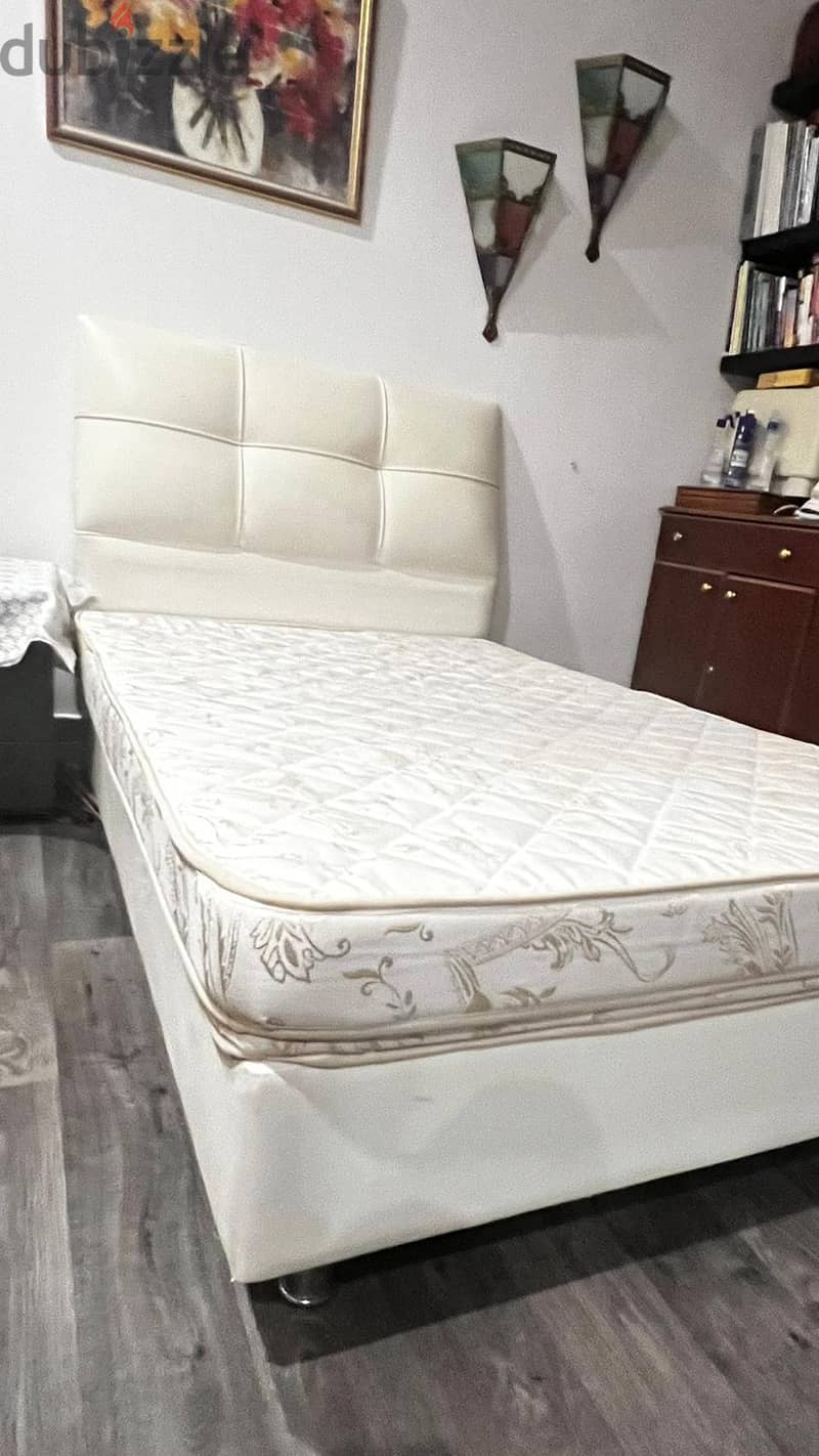 Single Cot and Mattress for sale 2