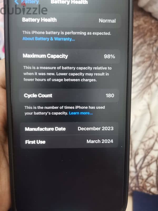 15 pro max 256gb natural Grey titenum very gd condition bettery 98% 2