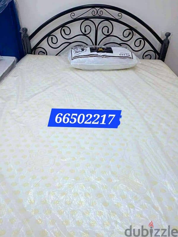 mattress and bed frame WhatsApp  66502217  All size available 4