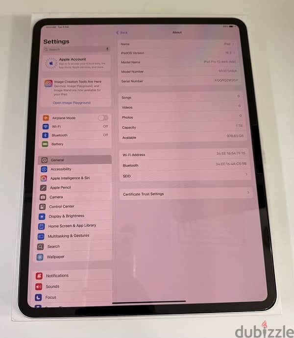 Apple iPad Pro 13”M4 1TB Wifi + 16 GB RAM Silver Used! 6