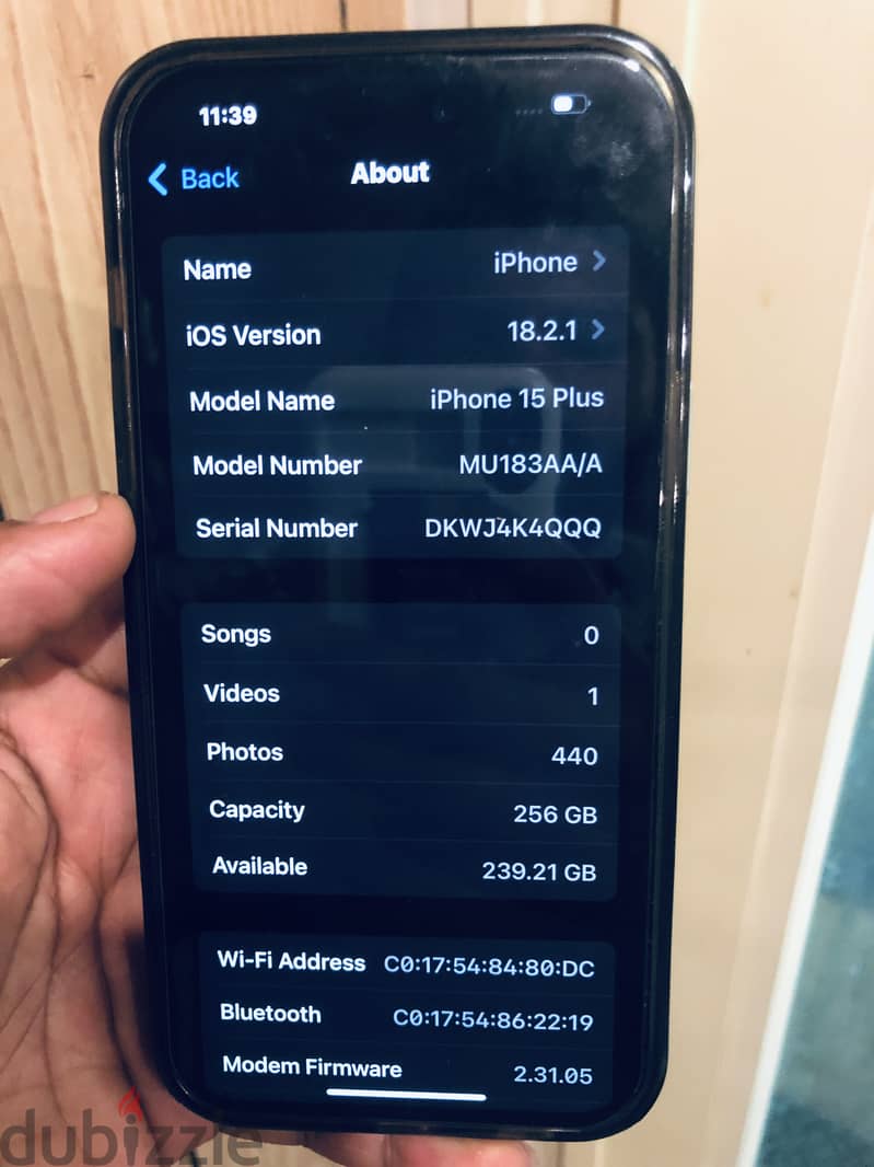 Iphone 15 plus 256gb 3