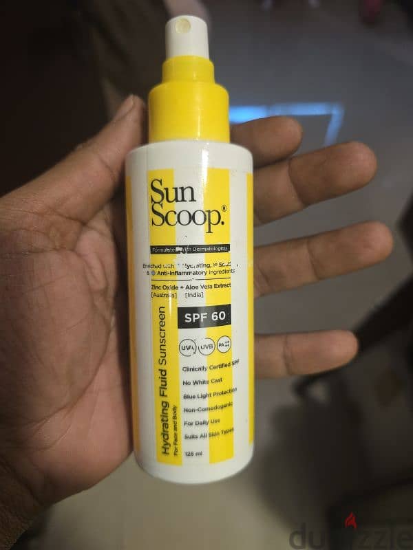 sun scoop fluid sunscreen SPF 60 2