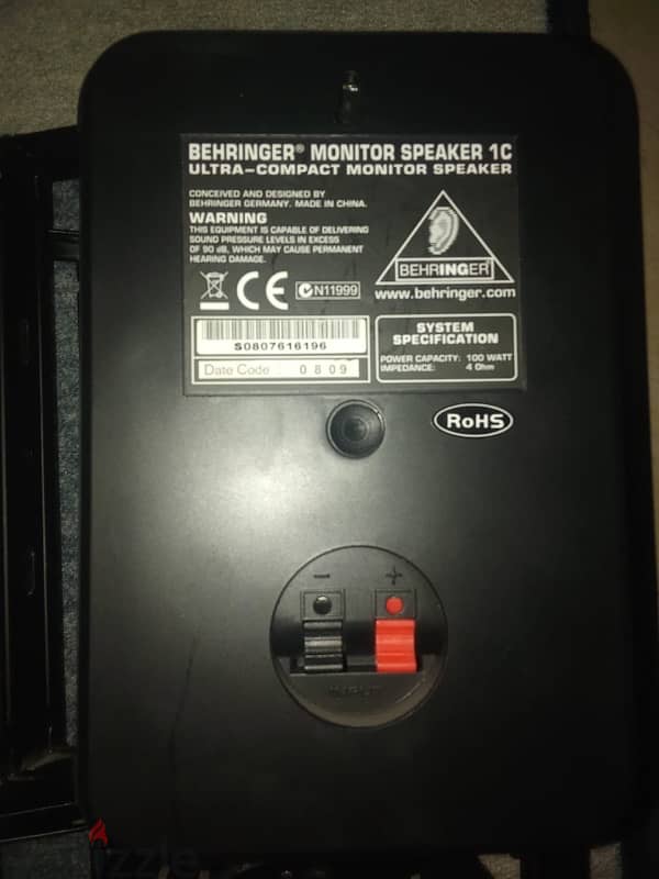 Behringer Monitor speakers, 100 w 6 nos for sale in Mint condition 0