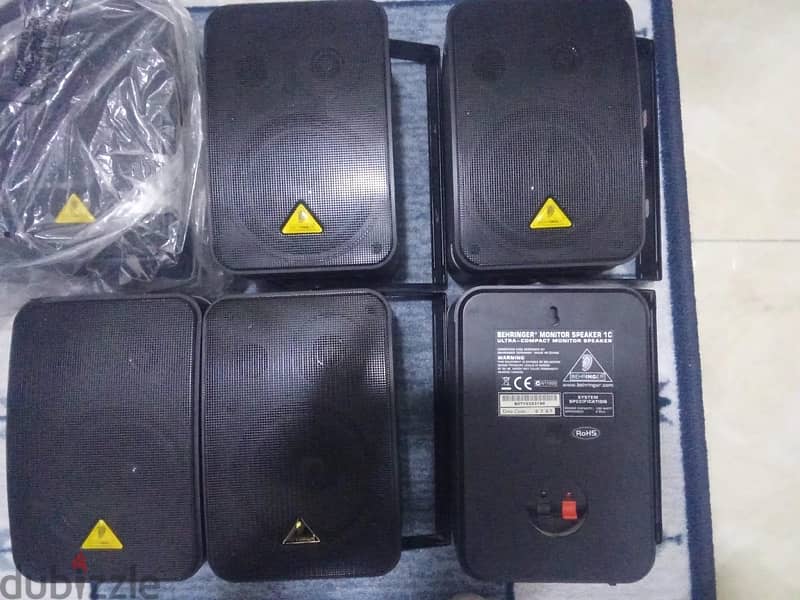 Behringer Monitor speakers, 100 w 6 nos for sale in Mint condition 1