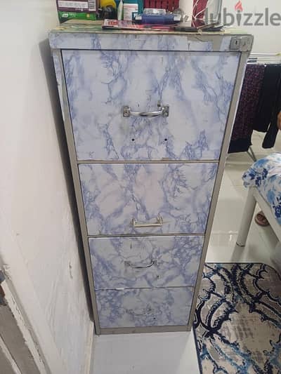 metal 4 drawer cupboard