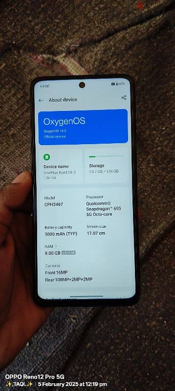 ONEPLUS NORD 3 CE LITE 5G/8+8/128 3