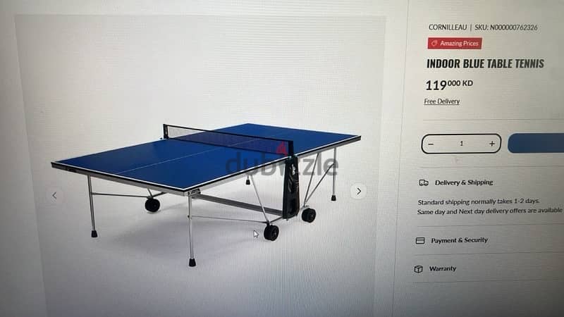 Almost New Tennis Table 1