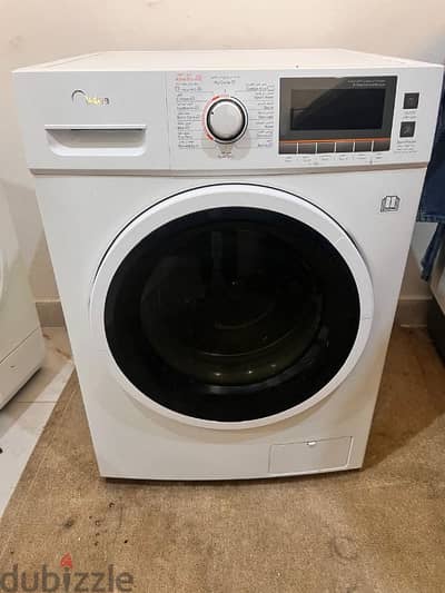 MIDEA WASHING MACHINE FRONT LOAD FULLY AUTOMATIC WASH AND DRY 12 + 8KG