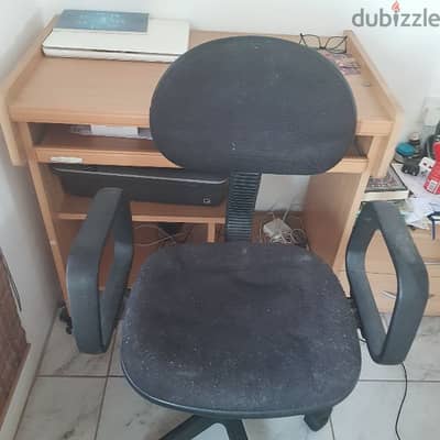 Computer table with chair