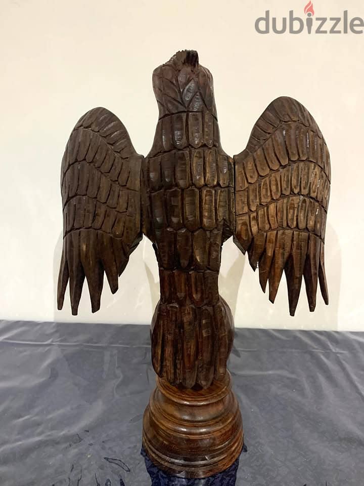 Eagle Wood carved eagle handmade 27x 36 cm 1